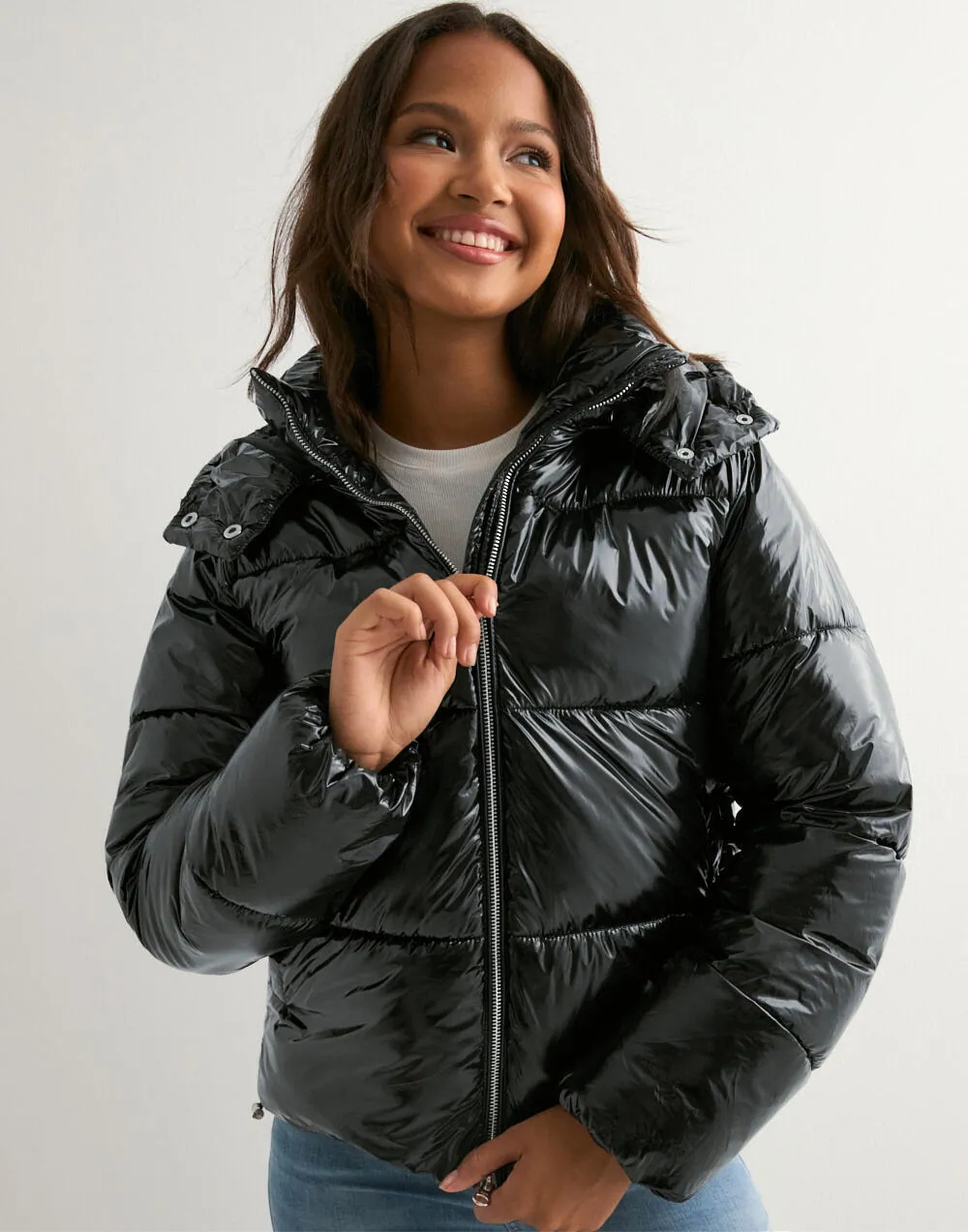 YAYA | Shiny Puffer Jacket