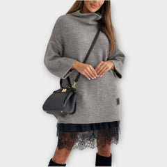 Layered Knit & Slip Dress Set