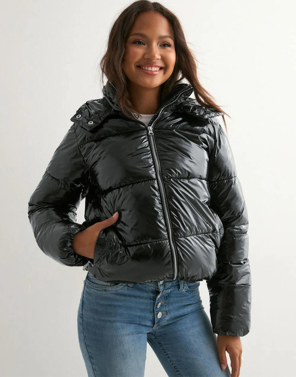 YAYA | Shiny Puffer Jacket
