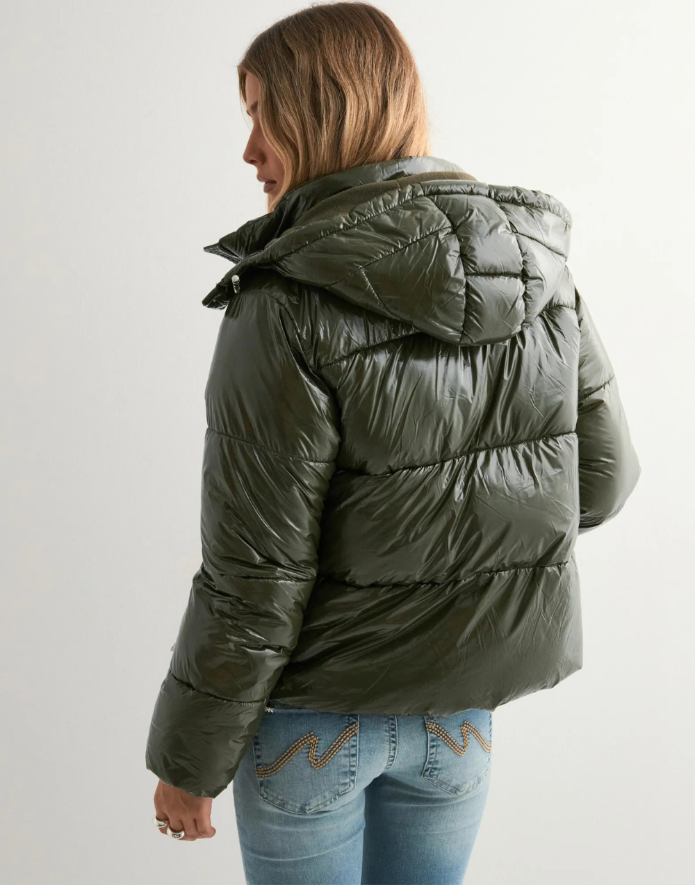 YAYA | Shiny Puffer Jacket