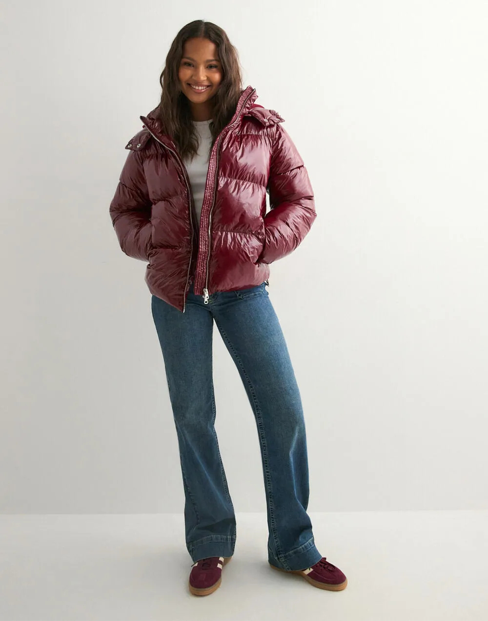 YAYA | Shiny Puffer Jacket