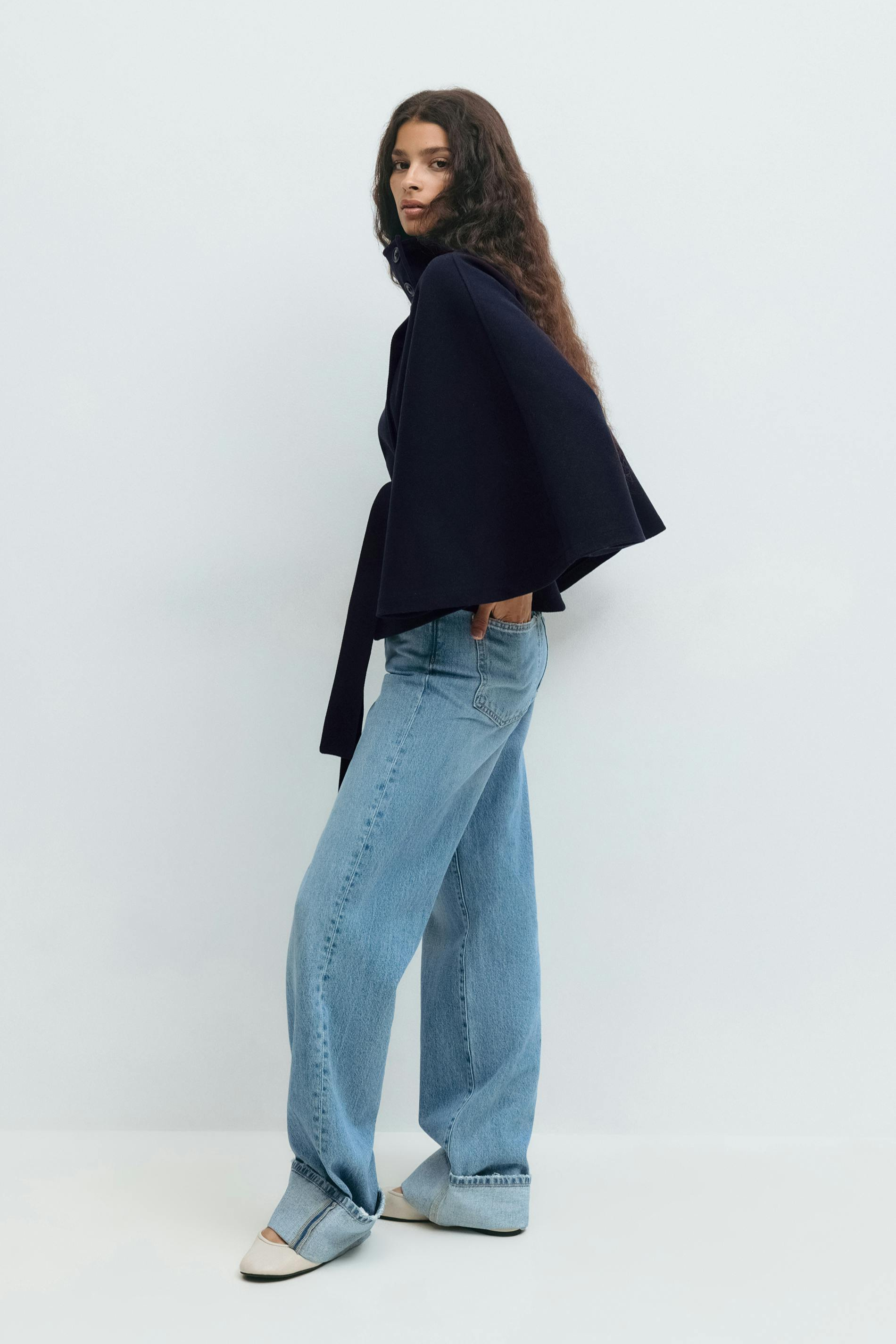 YAYA | Belted Cape Jacket