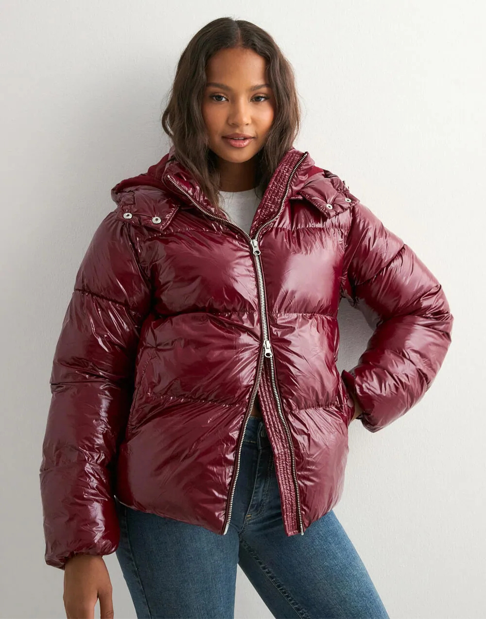 YAYA | Shiny Puffer Jacket