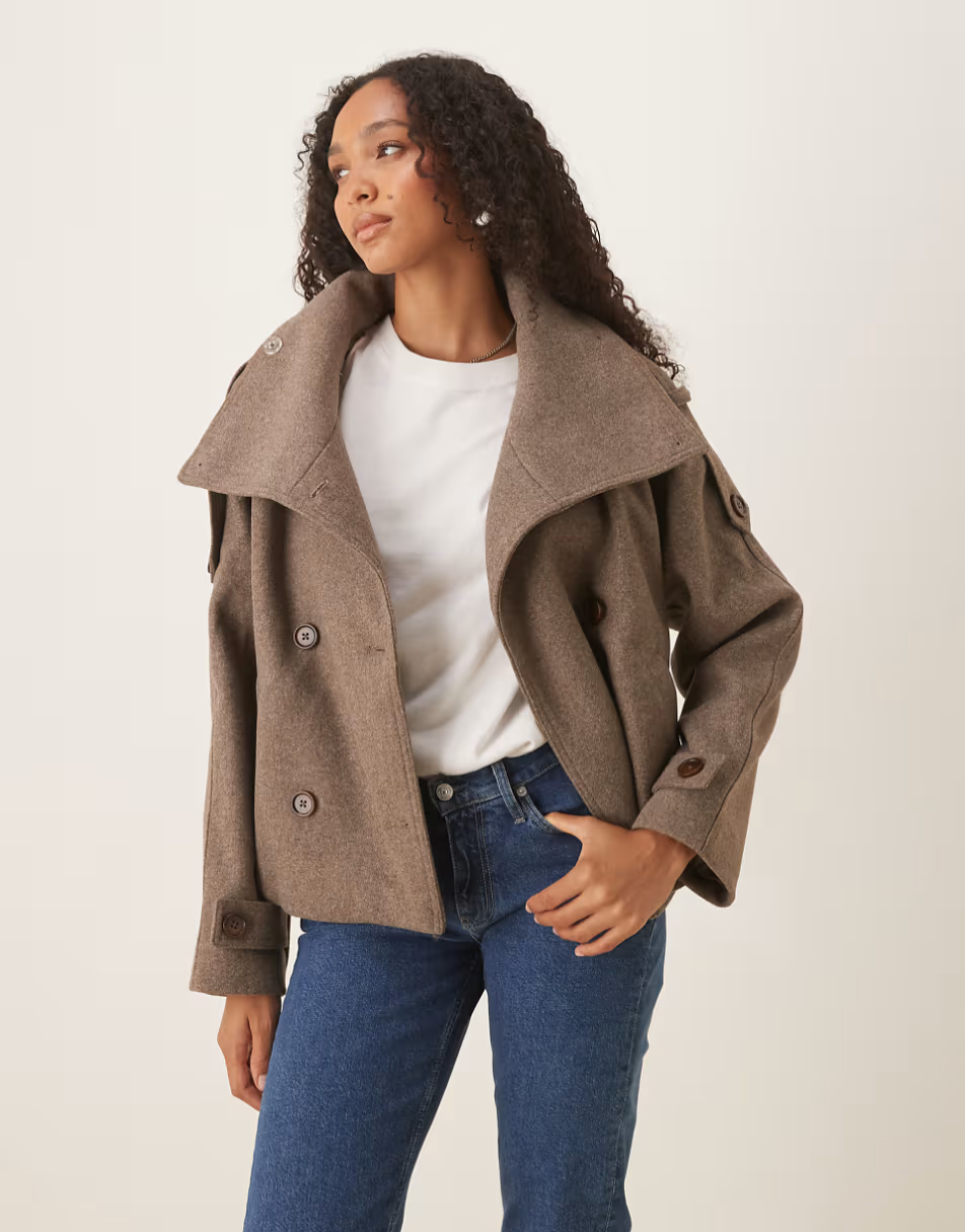 YAYA | Cropped Trench Coat