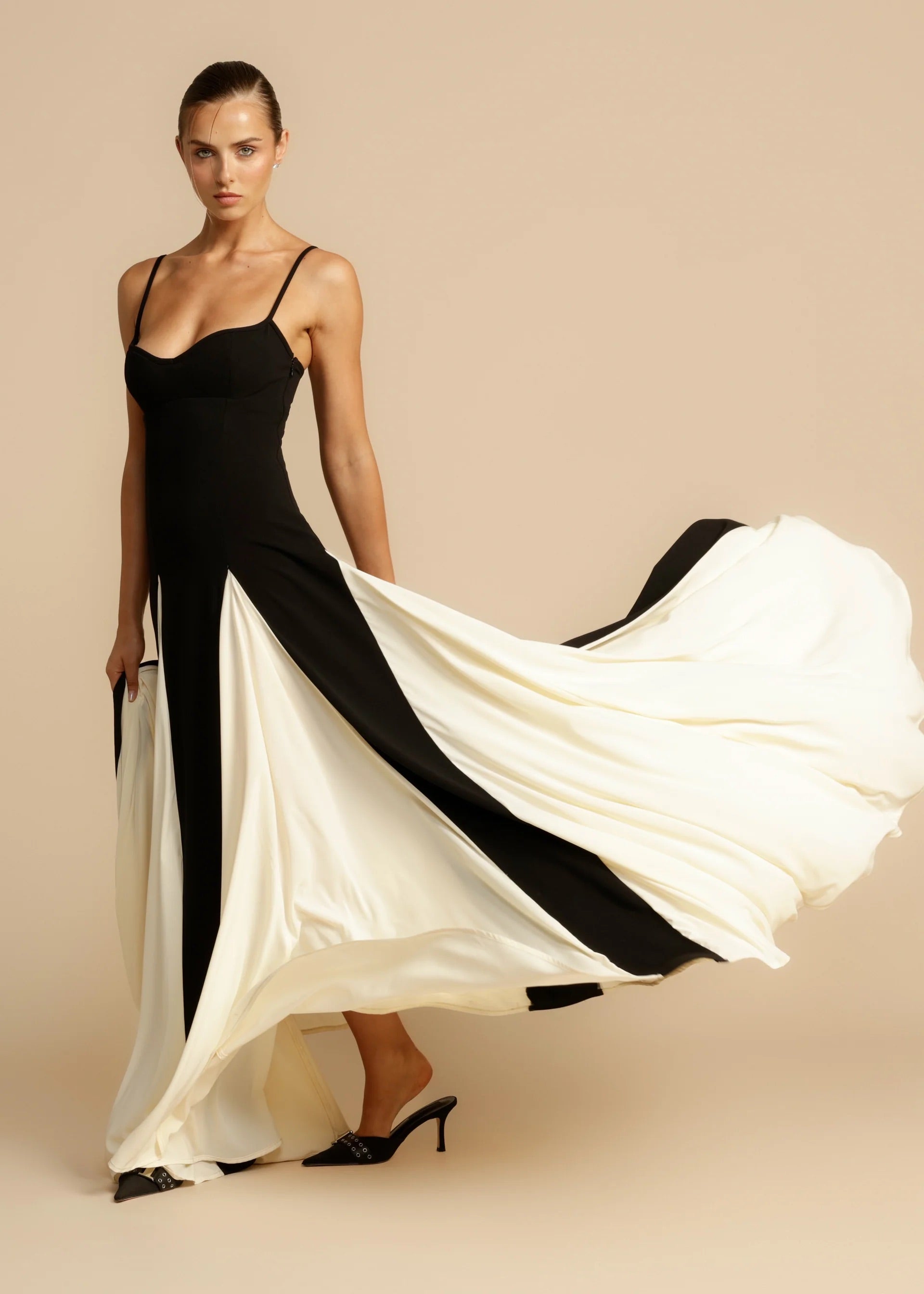 YAYA | Black Tie Maxi Dress