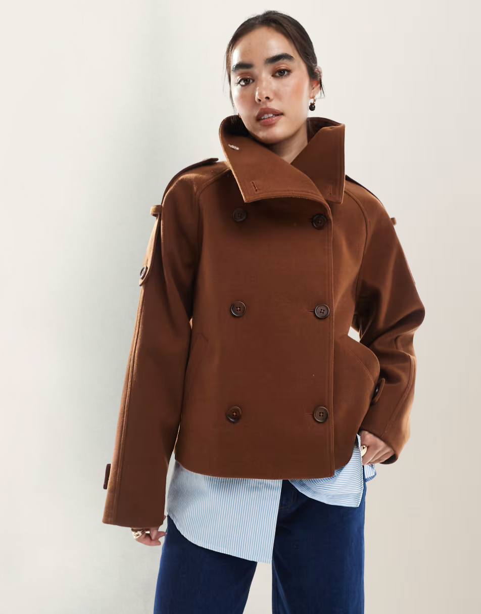 YAYA | Cropped Trench Coat