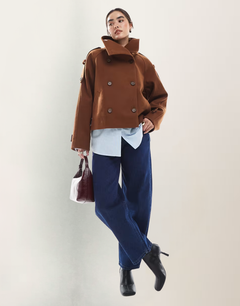 YAYA | Cropped Trench Coat