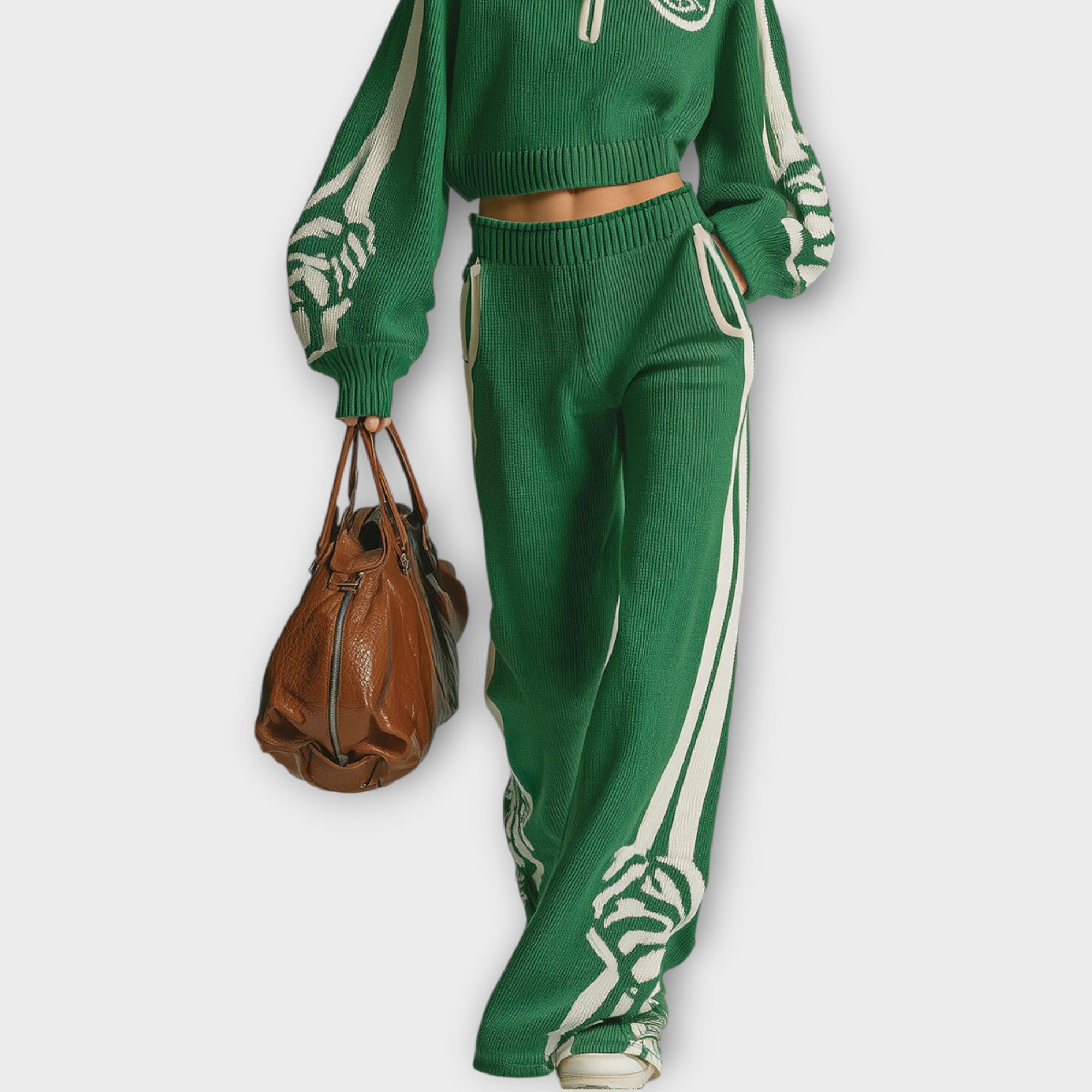 Sport Luxe Knit Tracksuit Set