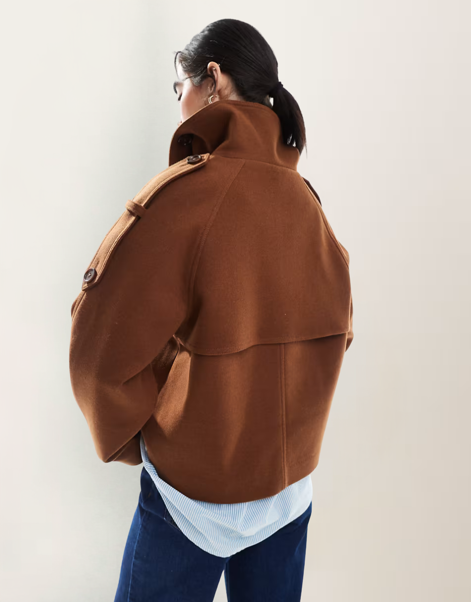 YAYA | Cropped Trench Coat