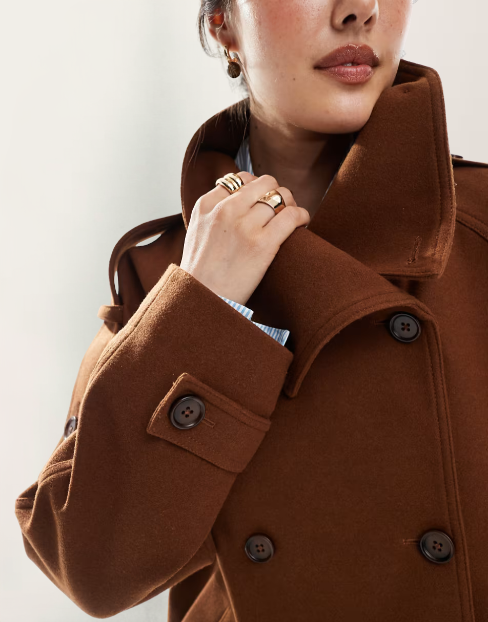 YAYA | Cropped Trench Coat