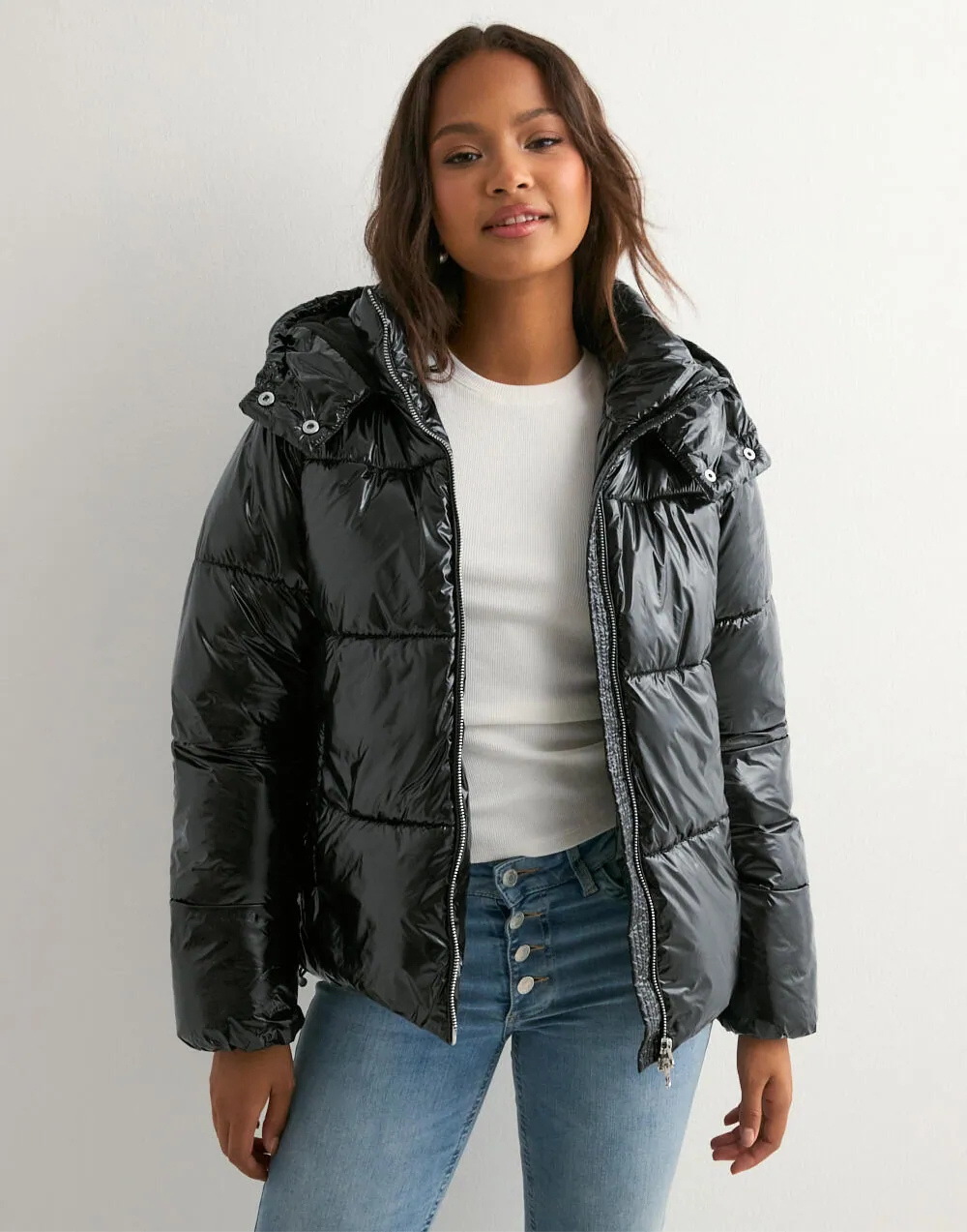 YAYA | Shiny Puffer Jacket