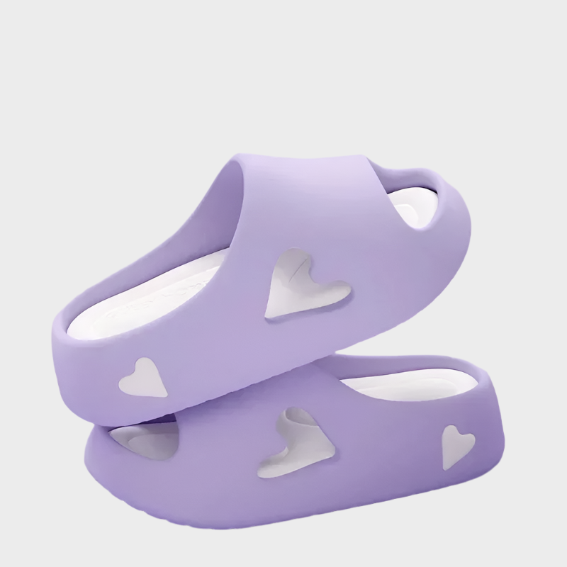 Flip Flops with Playful Heart Shape