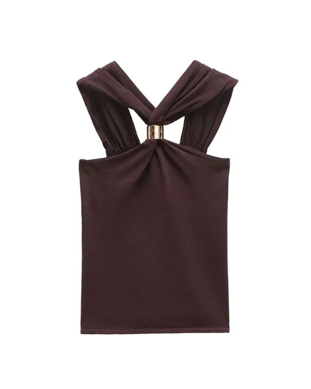 YAYA | Mocha Halter Top