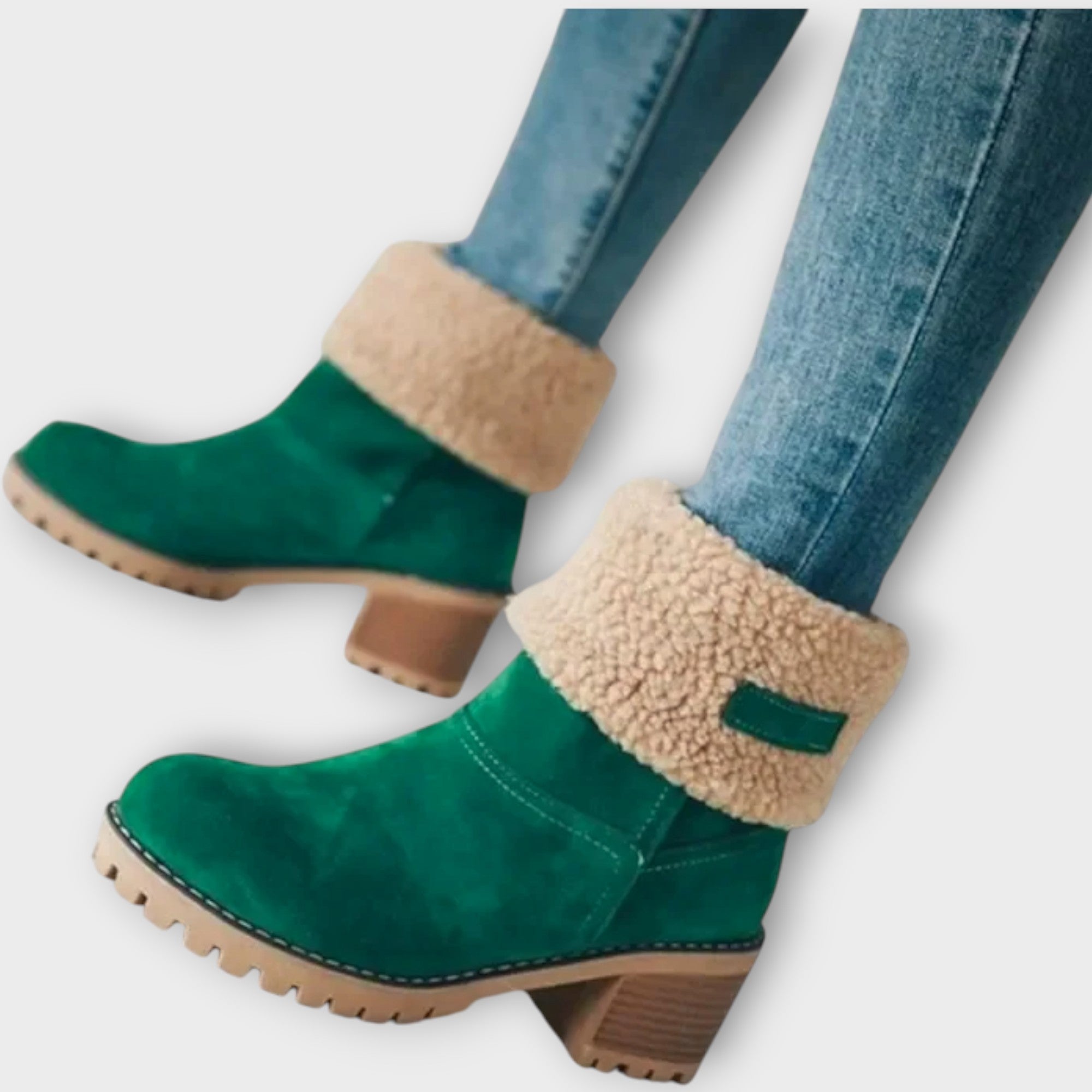 Winter Warm Ankle Boots with Faux Fur