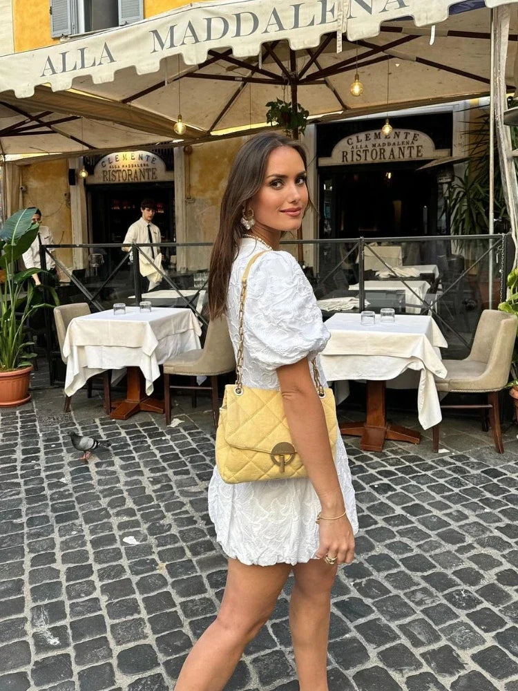 YAYA | Puff Mini Dress