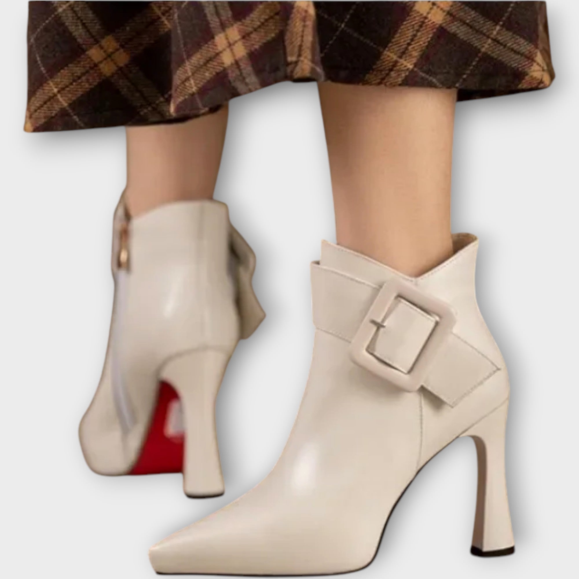 Aveline Buckle Heel Boots