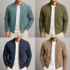 Riviera — Suede Bomber Jacket