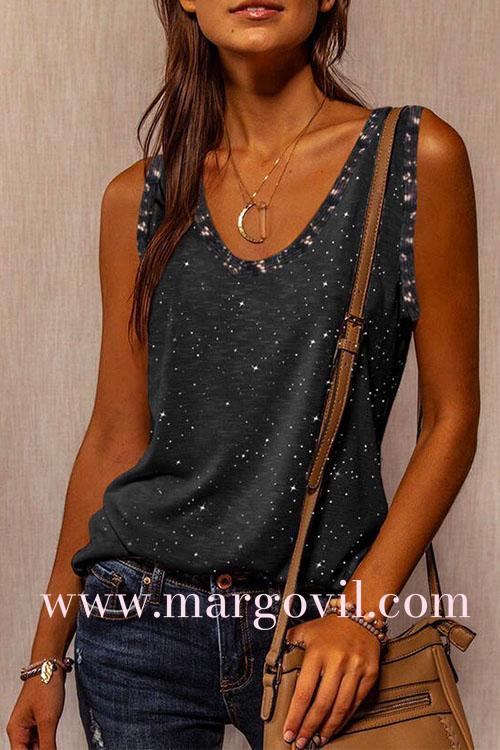 Summer Splice Sleeveless Top