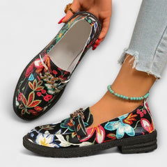 Orla – Colorful Loafers with Floral Design