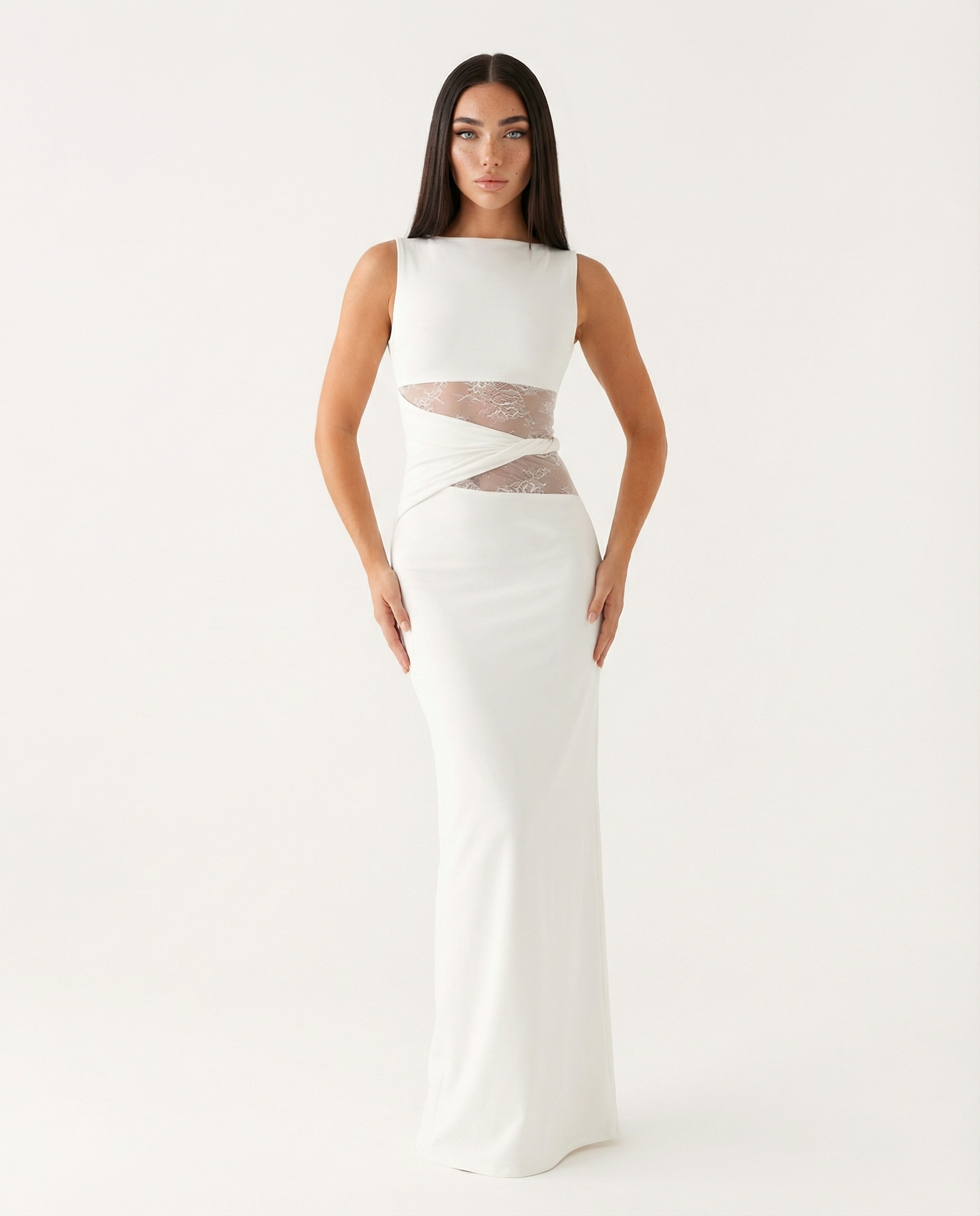 Lace Illusion Maxi