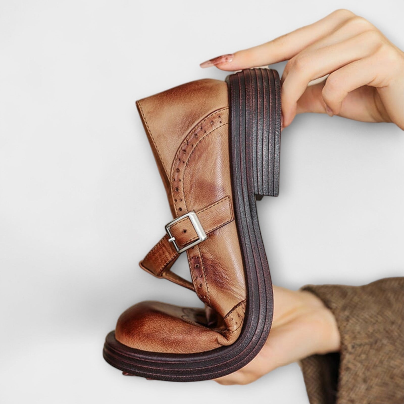 Elegant Leather Mary Janes