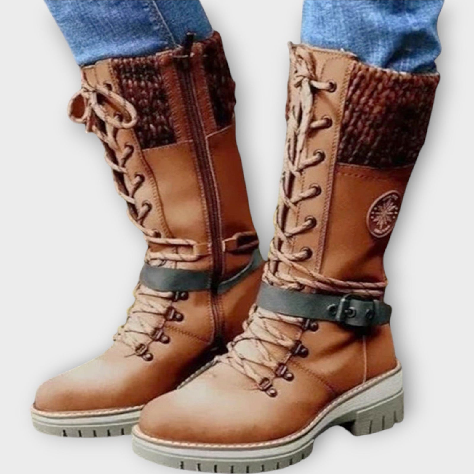 Insulated Winter Lace-Up Boots