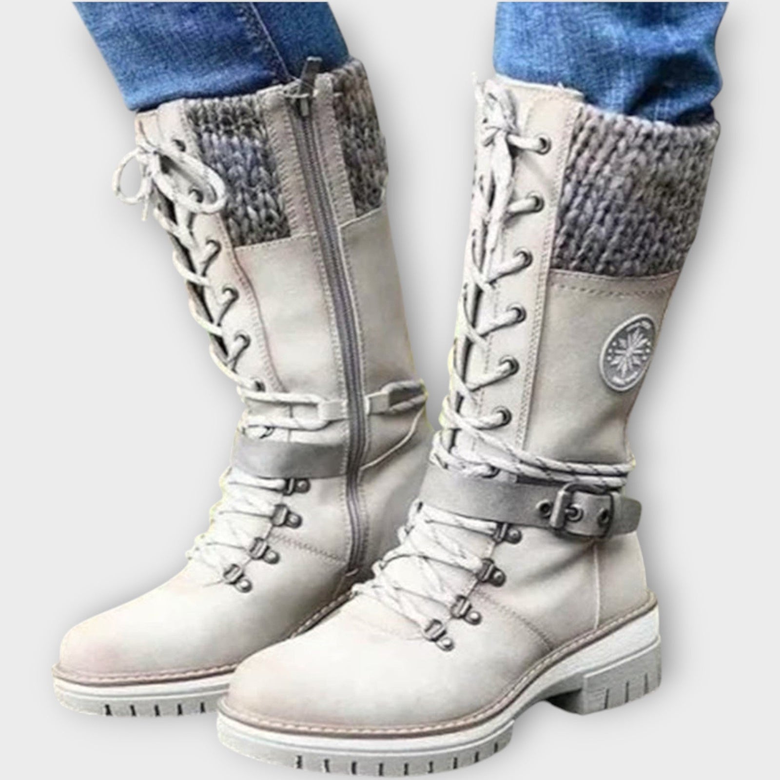 Insulated Winter Lace-Up Boots